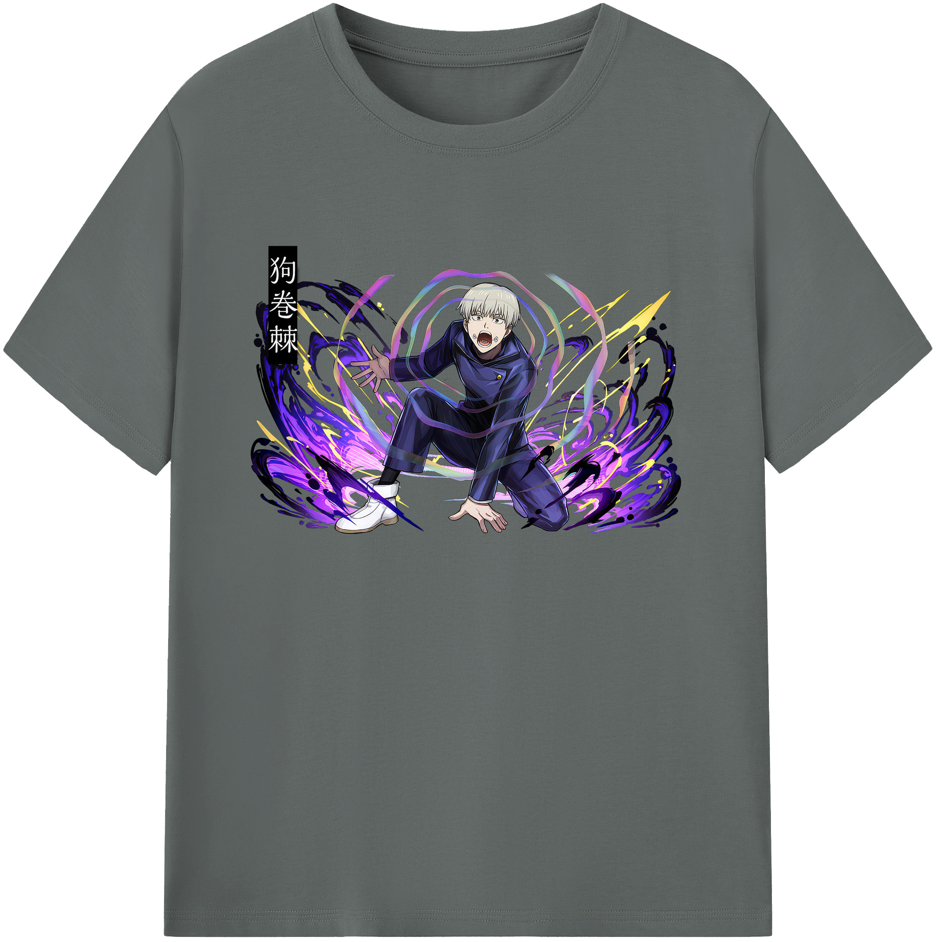 （画像用） 呪術廻戦 Jujutsu Kaisen 綿100％ メンズ半袖Tシャツ｜肌触りやわらか＆通気性